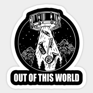 UFO Marching Band Sticker